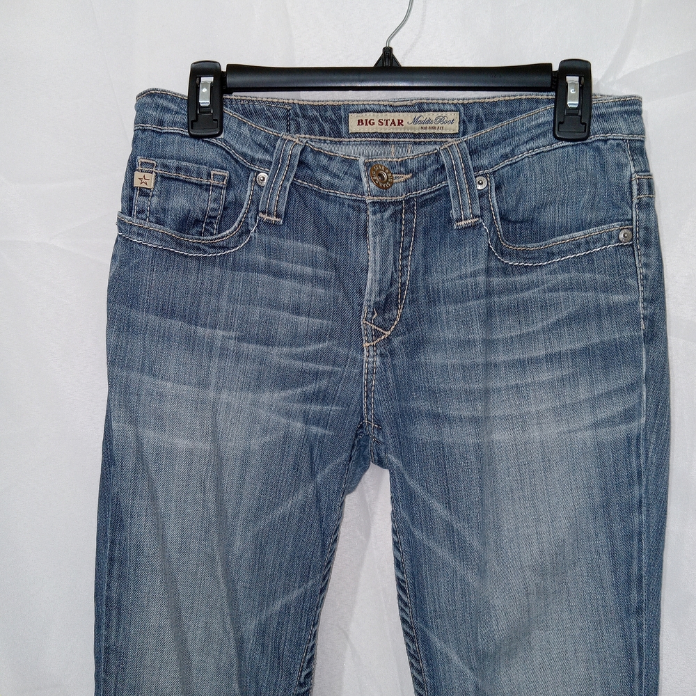 Big Star Maddie Bootcut Jeans Size 27 GUC Y2k Rodeo Western - Picture 2 of 16